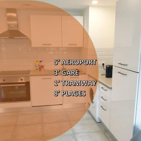 Appartements Renove 2023 Proche Aeroport 5Min, Gare Sncf 2 Min, Tramway Au Pied De L'Immeuble , Parking Possible, Renovated Apartments 2023 Near The Airport 5 Min, Train Station 2 Min, Tram Next To The Building 1 Min, Parking Possible Nice Bagian luar foto